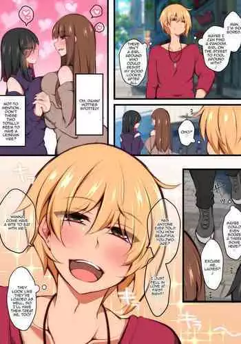 Futanari Rezukappuru no Aida ni Hairoutoshita Otoko | A Man Who Tried to Get Between a Futanari Lesbian Couple